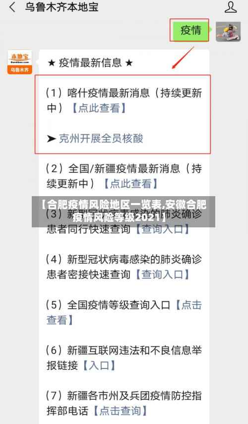 【合肥疫情风险地区一览表,安徽合肥疫情风险等级2021】