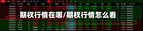 期权行情在哪/期权行情怎么看-第2张图片